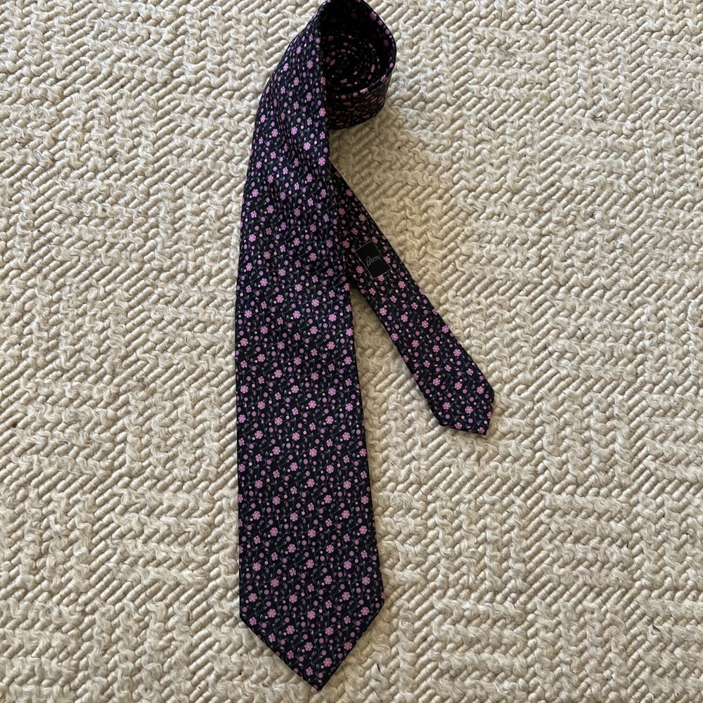 Brioni Floral Silk Tie